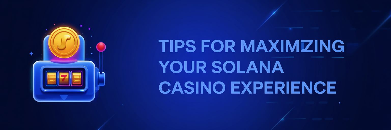 Tips for Maximizing Your Solana Casino Experience
